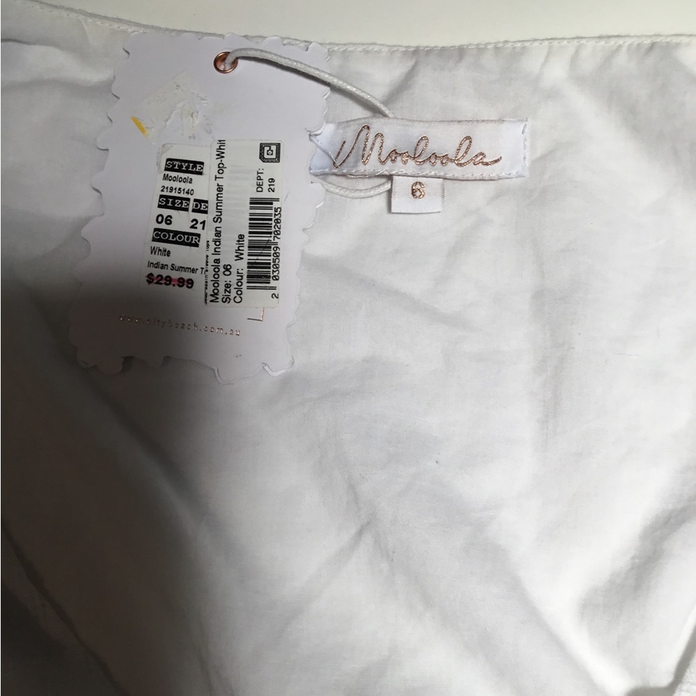 Women’s short sleeve top white size 6BNWT - Picture 4 of 4